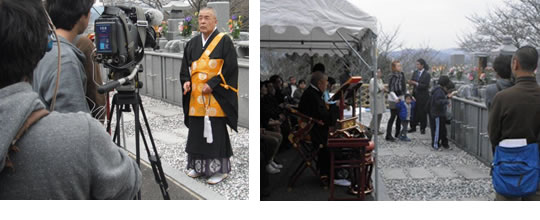 ☆徳行寺『永遠陵』にて那波正文住職にもご出演頂きました